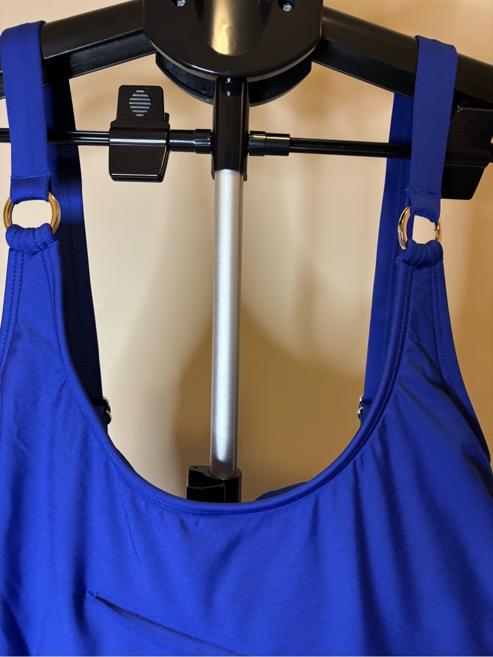 Calvin Klein Women’s 14 Royal Blue One Piece Swimsuit Ruched Tummy Control - Picture 4 of 12